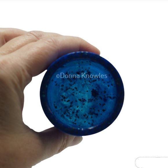 NWOT Blue Resin Container, Bath Accessory - Picture 5 of 8